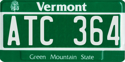 VT license plate ATC364