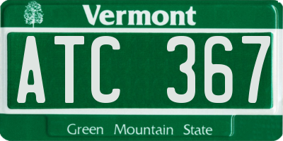 VT license plate ATC367