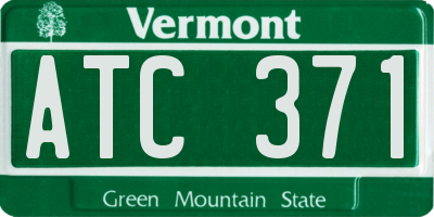 VT license plate ATC371