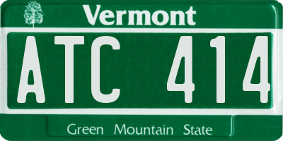 VT license plate ATC414