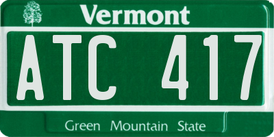 VT license plate ATC417