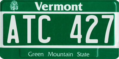 VT license plate ATC427