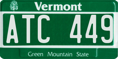 VT license plate ATC449