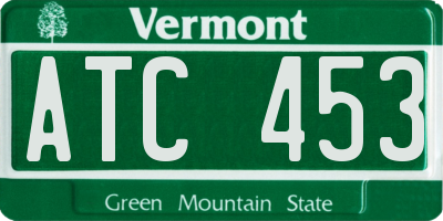 VT license plate ATC453