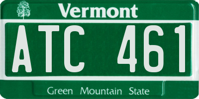 VT license plate ATC461