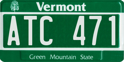 VT license plate ATC471