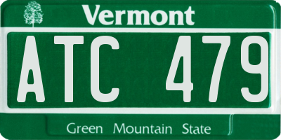 VT license plate ATC479