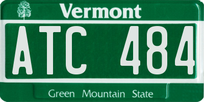 VT license plate ATC484