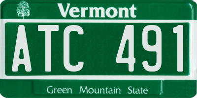 VT license plate ATC491