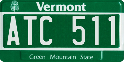 VT license plate ATC511