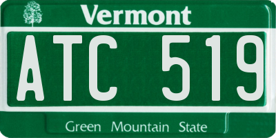 VT license plate ATC519