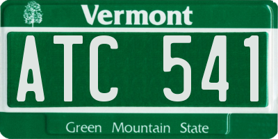 VT license plate ATC541