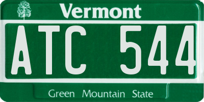 VT license plate ATC544