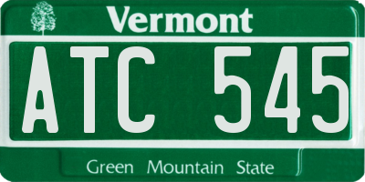 VT license plate ATC545