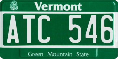 VT license plate ATC546