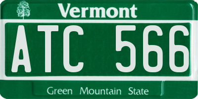 VT license plate ATC566