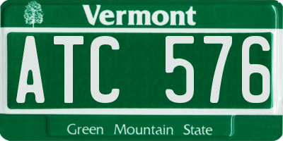 VT license plate ATC576