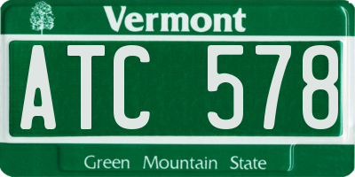 VT license plate ATC578