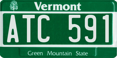 VT license plate ATC591