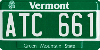 VT license plate ATC661