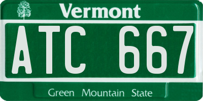 VT license plate ATC667