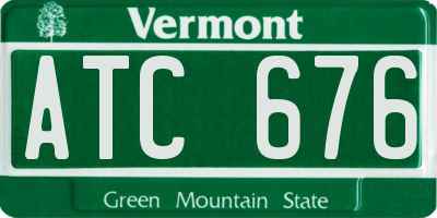 VT license plate ATC676