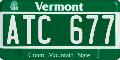 VT license plate ATC677