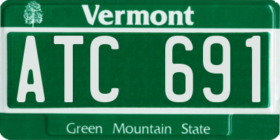 VT license plate ATC691