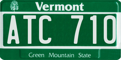 VT license plate ATC710