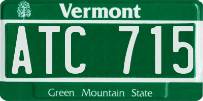 VT license plate ATC715