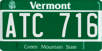 VT license plate ATC716