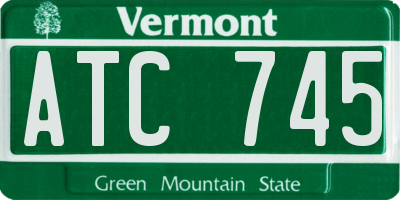 VT license plate ATC745