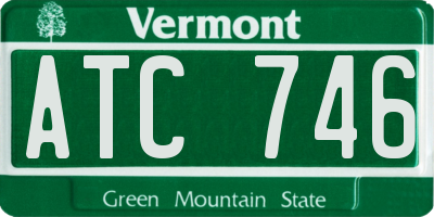 VT license plate ATC746