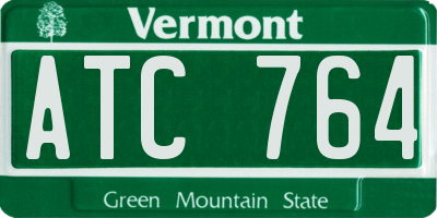 VT license plate ATC764