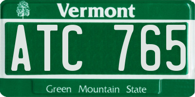VT license plate ATC765