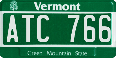 VT license plate ATC766