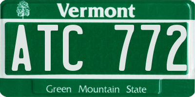 VT license plate ATC772