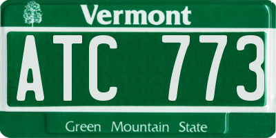 VT license plate ATC773