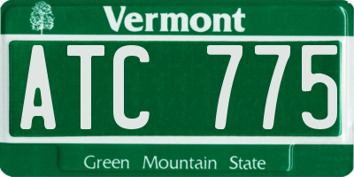 VT license plate ATC775