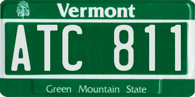 VT license plate ATC811