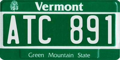 VT license plate ATC891