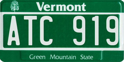 VT license plate ATC919