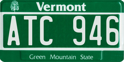 VT license plate ATC946
