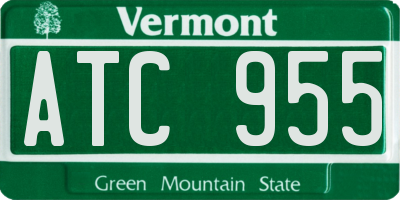 VT license plate ATC955