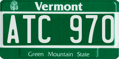 VT license plate ATC970
