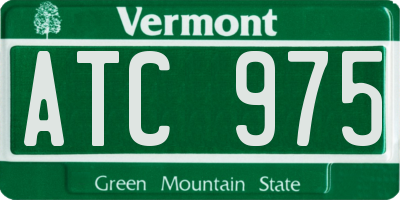 VT license plate ATC975