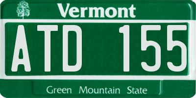 VT license plate ATD155
