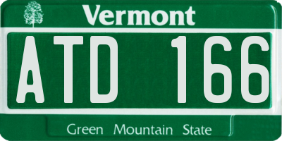 VT license plate ATD166