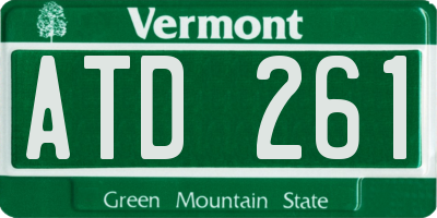 VT license plate ATD261