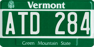 VT license plate ATD284